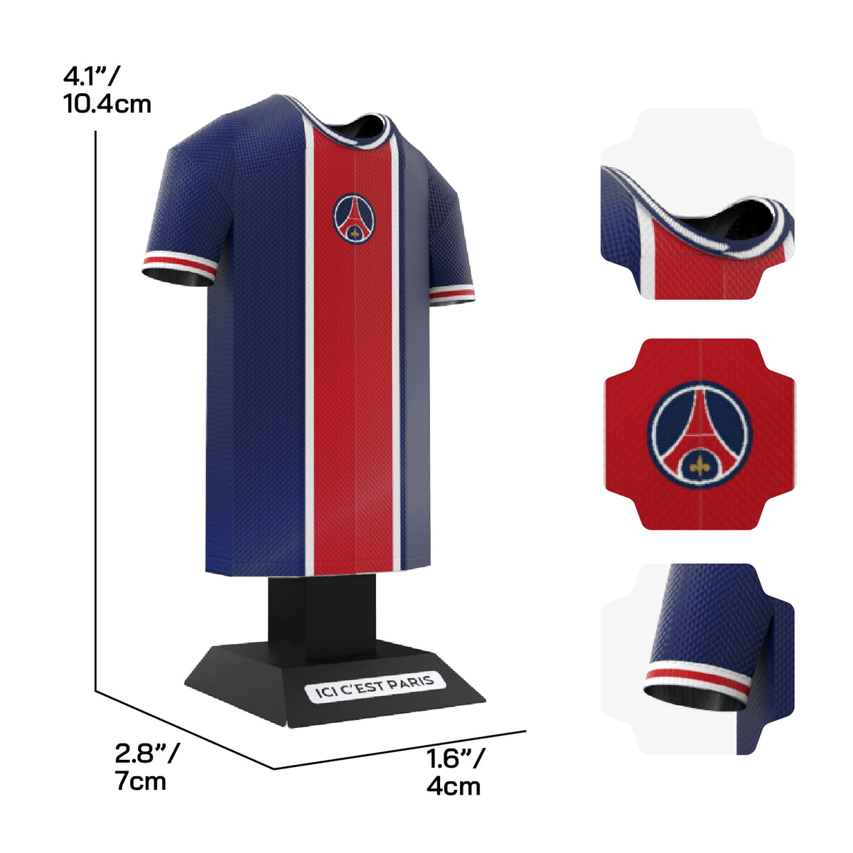 PSG Retro Jersey Dimensions