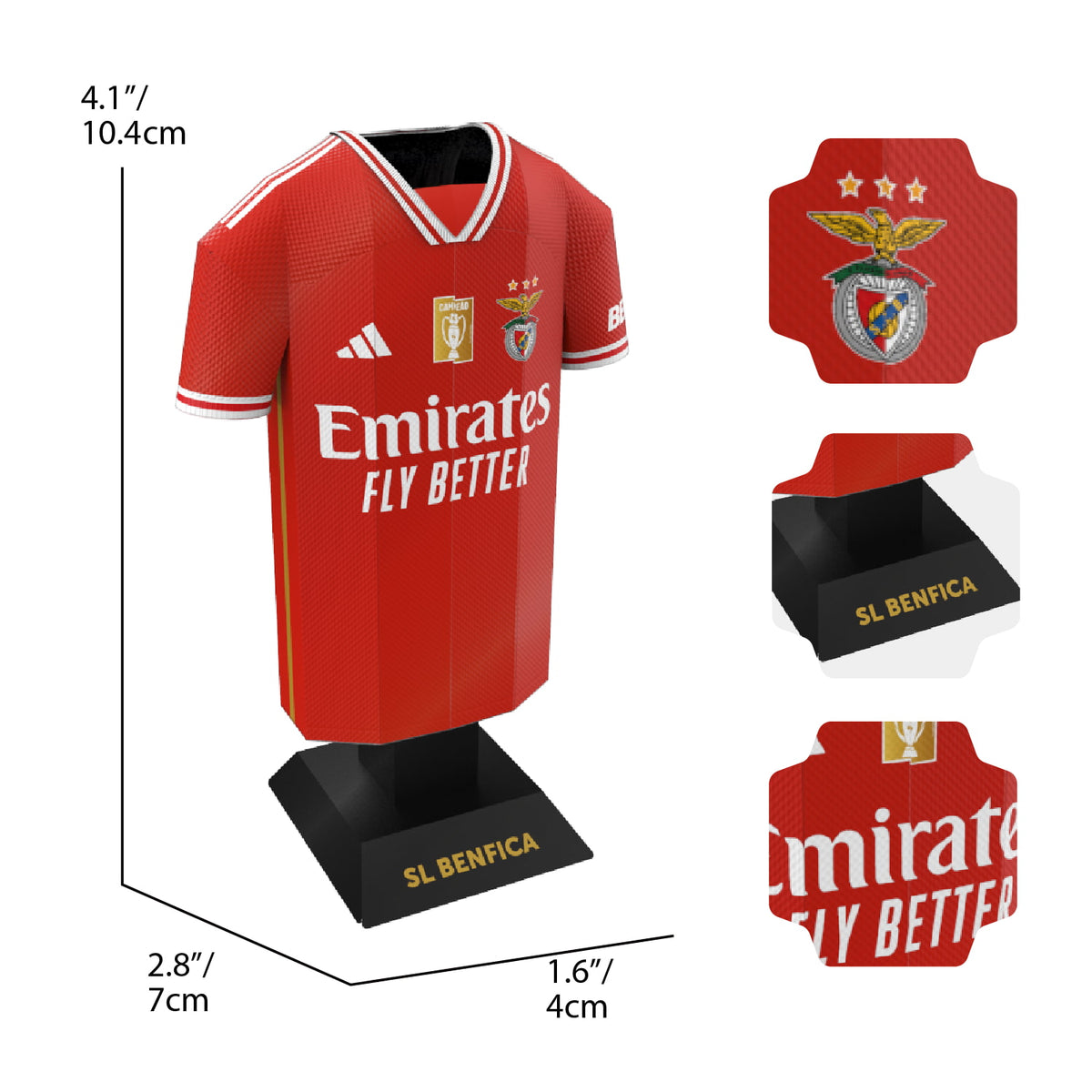 Benfica kit dimensions