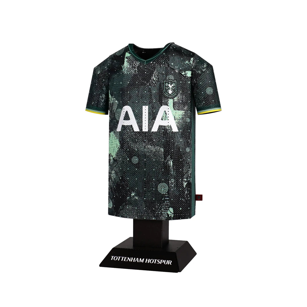 Black and green sports jersey with 'AIA' logo on a white background