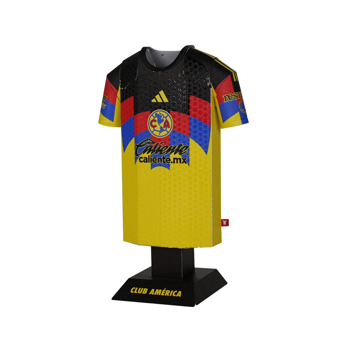 Soccer jersey with Club America branding on a white background
