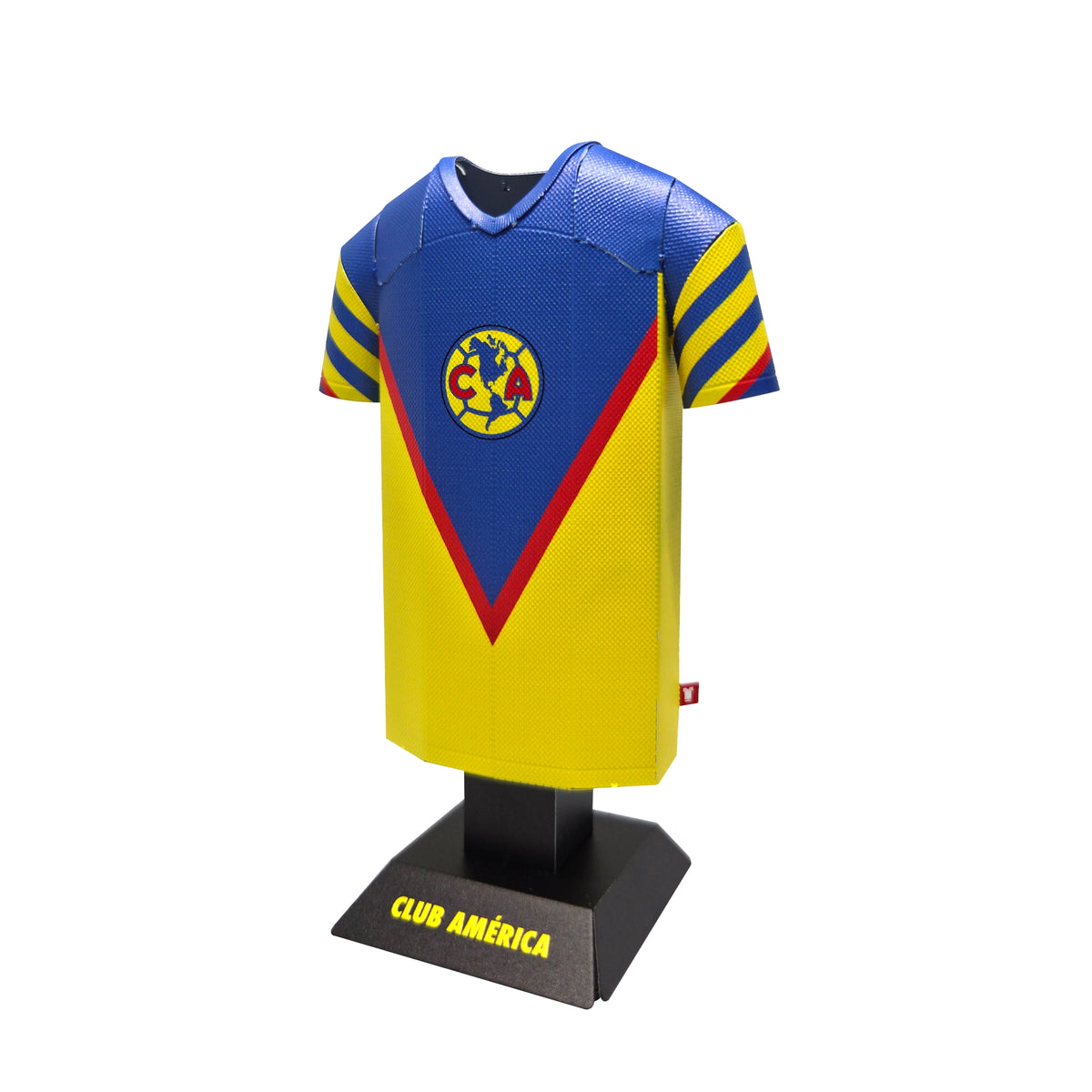 Club America soccer jersey on a mannequin with a white background
