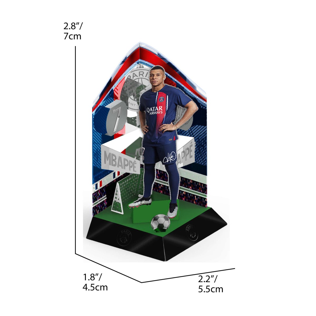 Mbappe diorama size