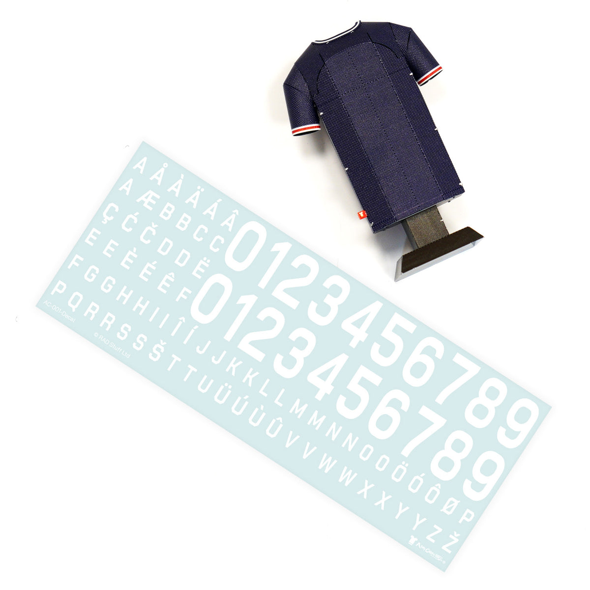 PSG Retro Jersey Decal Sheet